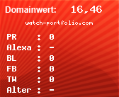 Domainbewertung von watch-portfolio.com