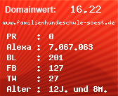 Domainbewertung - Domain www.familienhundeschule-soest.de bei domainbewertung.de.com